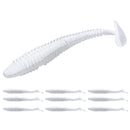 RUNCL Swimbaits Paddle 10/20/30/40PCS, 5/4/3/2 Inchs Paddle Tail, Soft Lure for Trout Crappie Bass, Durable Plastic Bait Swimmer for Saltwater/Freshwater, Fishing Lover's Gift