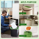 13 Gallon Compostable Trash Bags with Drawstring, Heavy Duty Extra Thick 1 Mil, 49.21 Liter, Tear Resistant and Odorless Kitchen Food Scrap Waste Bag, US BPI and OK Compost Home Certified (30 Count)