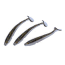 RUNCL Swimbaits Paddle 10/20/30/40PCS, 5/4/3/2 Inchs Paddle Tail, Soft Lure for Trout Crappie Bass, Durable Plastic Bait Swimmer for Saltwater/Freshwater, Fishing Lover's Gift