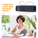 Blood Pressure Machine, Automatic Upper Arm Blood Pressure Monitor with 2x199 readout, 4.5 inch Backlit Large Screen Adjustable Large Cuff 9 to 17 inches - arrhythmia and Home Hypertension Detector