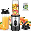 KOIOS Smoothie Blender, 900W Personal Blender for Shakes and Smoothies Kitchen with 2 No-BPA 22oz Portable Blender Cups, Single Serve Smoothies Maker Mixer for Juices, Nutritious Recipe (Grey Blue)