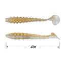 RUNCL Swimbaits Paddle 10/20/30/40PCS, 5/4/3/2 Inchs Paddle Tail, Soft Lure for Trout Crappie Bass, Durable Plastic Bait Swimmer for Saltwater/Freshwater, Fishing Lover's Gift