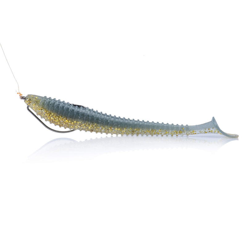RUNCL Swimbaits Paddle 10/20/30/40PCS, 5/4/3/2 Inchs Paddle Tail, Soft Lure for Trout Crappie Bass, Durable Plastic Bait Swimmer for Saltwater/Freshwater, Fishing Lover's Gift