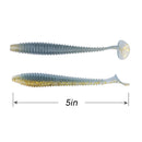 RUNCL Swimbaits Paddle 10/20/30/40PCS, 5/4/3/2 Inchs Paddle Tail, Soft Lure for Trout Crappie Bass, Durable Plastic Bait Swimmer for Saltwater/Freshwater, Fishing Lover's Gift