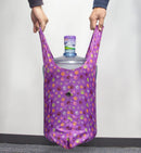 HOLYLUCK set of 3 Reusable Grocery Bags,Heavy Duty Foldable Shopping Bag-sky blue