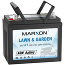 Marxon U1 320CCA Riding Lawn Mower Batteries, Garden Tractors Battery Maintenance Free AGM Battery, Compatible with Troy-Bilt, John Deere, Toro, Cub Cadet, Craftsman, Ariens Poulan Pro Massey Ferguson