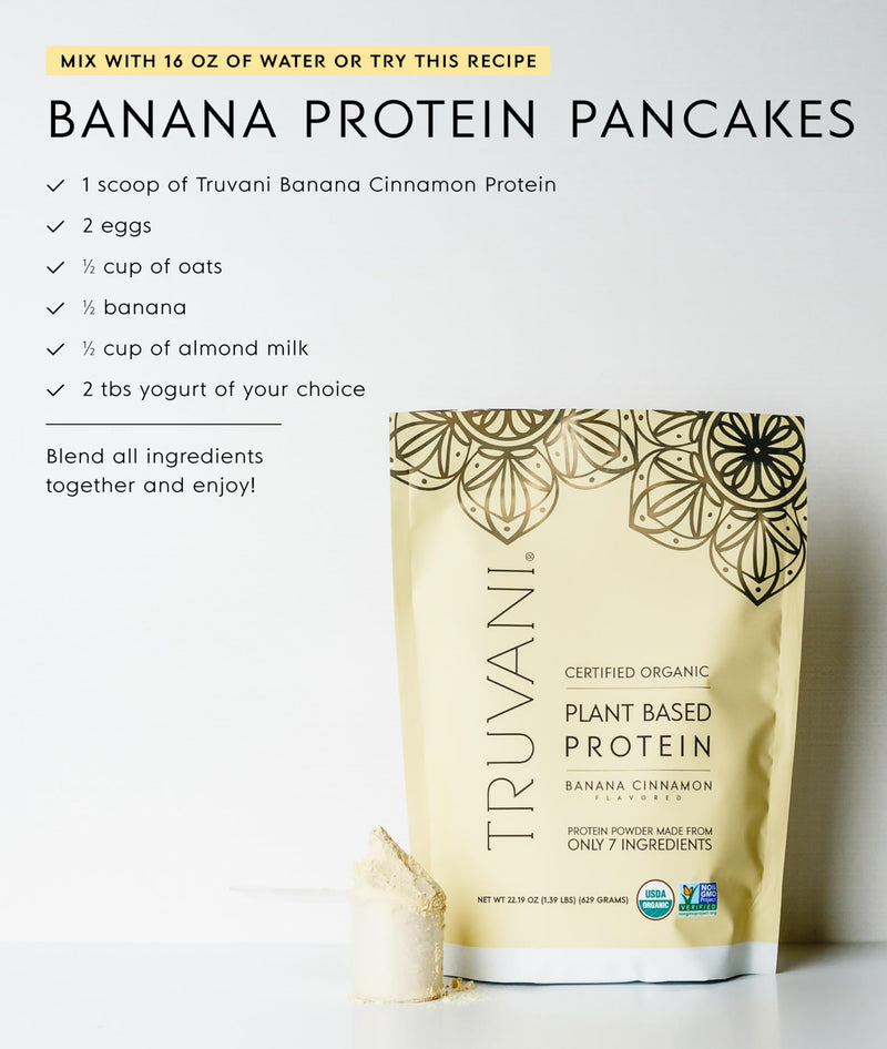 Truvani Vegan Pea Protein Powder | Vanilla | 20g Organic Plant Based Protein | 18 Servings | Keto | Gluten & Dairy Free | Low Carb | No Added Sugar