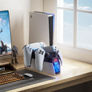 Fenolical PS5 Controller Charger Station with 5V/3A AC Adapter for Dualsense Controller & Edge Controller for PlayStation 5 Storage, PS5 Accessories Charging Station Timer