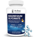 Dr. Berg Magnesium Glycinate with Vitamin D, B6 & Zinc for Stress Relief, Calm, Relaxation, & Good Sleep* - 120 mg Per Magnesium Bisglycinate Capsule - Chelated Magnesium Glycinate - 150 Caps