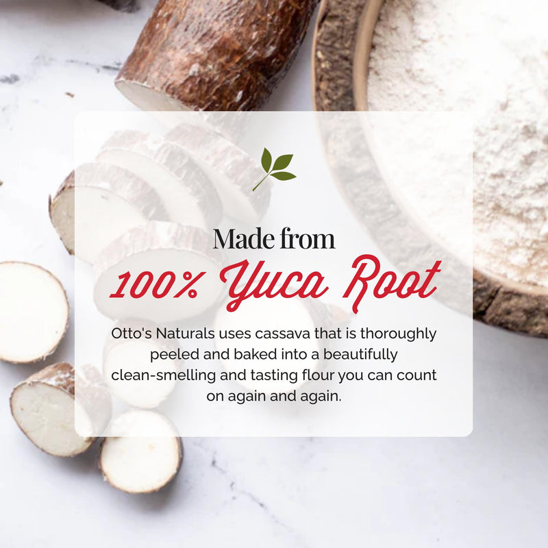 Otto's Naturals Multi-Purpose Cassava Flour, Non-GMO, Gluten-Free, Grain, Nut and Gum-Free, 1-to-1 Wheat Flour Alternative, Paleo, AIP, 2 lb