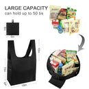 HOLYLUCK set of 3 Reusable Grocery Bags,Heavy Duty Foldable Shopping Bag-sky blue