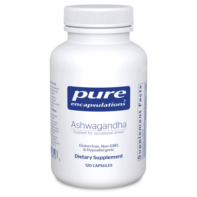 Pure Encapsulations Ashwagandha - 500 mg Ashwagandha Extract - Metabolism & Stress Support - Immune Support - GMO Free & Vegan - 60 Capsules