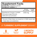 Qunol Turmeric Curcumin Capsules, 1500mg Extra Strength Supplement, Patented Hydro-Soluble Technology, Alternative to Turmeric Curcumin with Black Pepper, 90 Veggie Capsules