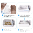 Self Cleaning Cat Litter Box, Automatic Cat Litter Box with APP Control Odor Removal Safety Protection for Multiple Cats, with Garbage Bags