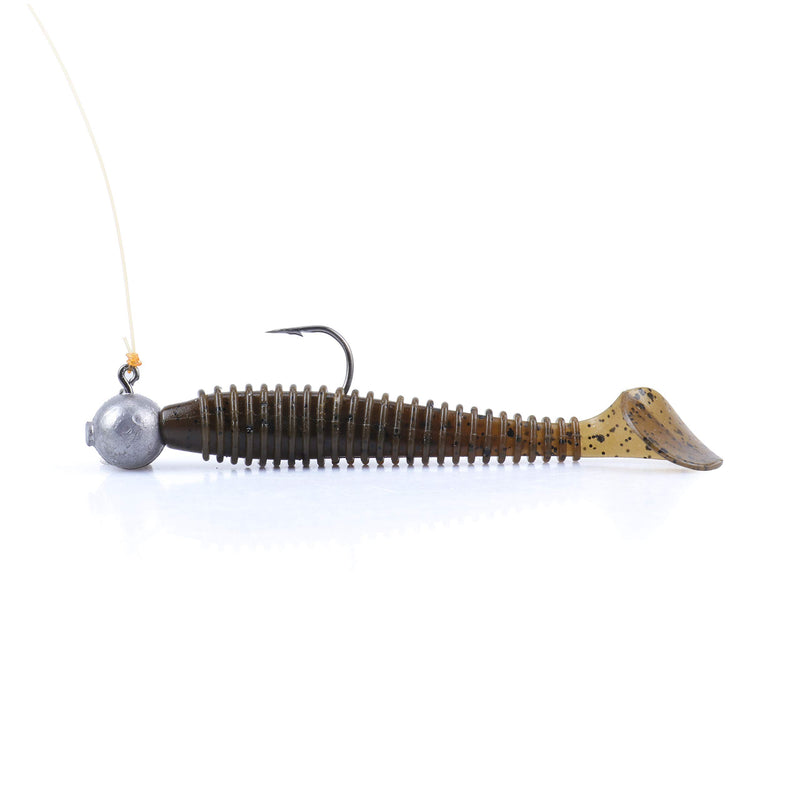 RUNCL Swimbaits Paddle 10/20/30/40PCS, 5/4/3/2 Inchs Paddle Tail, Soft Lure for Trout Crappie Bass, Durable Plastic Bait Swimmer for Saltwater/Freshwater, Fishing Lover's Gift
