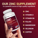 Dr. Berg Zinc 30mg Enhanced with Magnesium, Vitamin D3, Selenium, & Copper - Zinc Supplements for Men & Women - Chelated Zinc for Immune, Skin, Hair, & Nails Support* - 60 Capsules