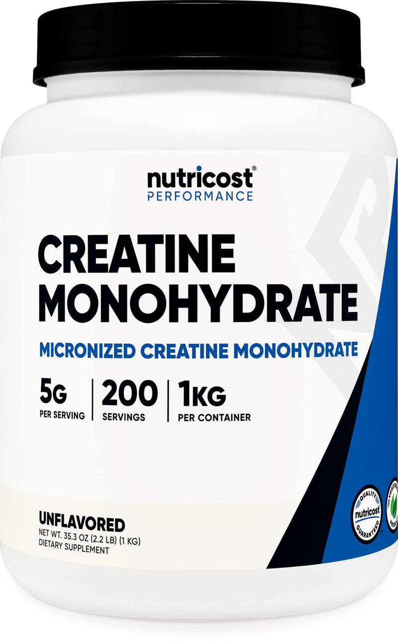 Creatine Monohydrate Micronized Powder (1 KG) - Pure Creatine Monohydrate