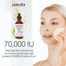 PURA D'OR 4 Oz ORGANIC Vitamin E Oil Blend 70,000 IU - 100% Natural Hexane Free, Sweet Almond, Apricot, Jojoba, Argan, Rosehip, Sunflower & Avocado Bath Oil For Scars, Skin, Face & Full Body