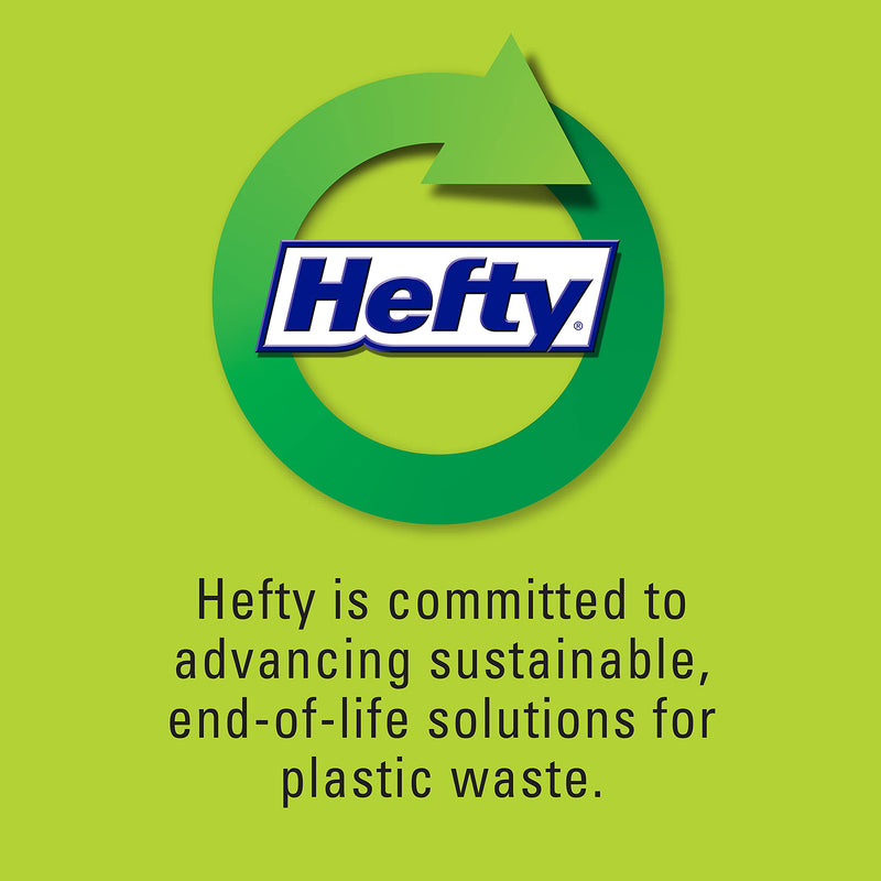 Hefty Ultra Strong 13 Gallon Trash Bags, Tall Kitchen Trash Bags 13 Gallon Size, Drawstring Closure, Continuous Odor Control, White, Clean Burst Scent, 110 Bags
