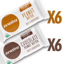JONESBAR (Variety Pack, 12 Count (Pack of 1)), USDA Organic Fruit & Nut Bar, Non-GMO, Kosher, Vegan, Gluten Free, Simple Snack Bar