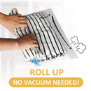 20 Pack Vacuum Storage Bags, Space Saver Bags (4 Jumbo/4 Large/4 Medium/4 Small/4 Roll) Compression for Comforters and Blankets, Sealer Clothes Storage, Hand Pump Included