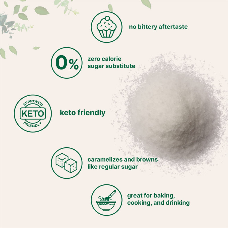Allulose Sweetener, 3 Pounds (48 Ounces), Zero Calorie, Plant Based Sugar Alternative, No After Taste, Best for Coffee, Drinks, Tea, Cooking and Baking, Keto Diet and Vegan Friendly
