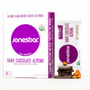 JONESBAR (Dark Chocolate Almond, (12 Count (Pack of 1)), USDA Organic Fruit & Nut Bar, Non-GMO, Kosher, Vegan, Gluten Free, Simple Snack Bar