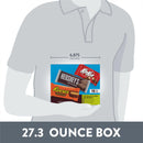 HERSHEY'S, KIT KAT and REESE'S Assorted Milk Chocolate Candy Variety Box, 27.3 oz (18 Count)