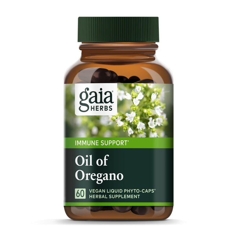 Gaia Herbs, Oil of Oregano, Vegan Liquid Phyto Capsules - Immune and Intestinal Support Supplement for Healthy Digestive Flora, 120-Count (Pack of 1)