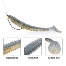 RUNCL Swimbaits Paddle 10/20/30/40PCS, 5/4/3/2 Inchs Paddle Tail, Soft Lure for Trout Crappie Bass, Durable Plastic Bait Swimmer for Saltwater/Freshwater, Fishing Lover's Gift