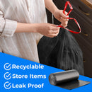 ToughBag 30 Gallon Trash Bags Drawstring (150 Count) Large Black Garbage Bags 30+ Gallon, Heavy Duty 30 Gallon Trash Bags for Kitchen, Commercial & Lawn