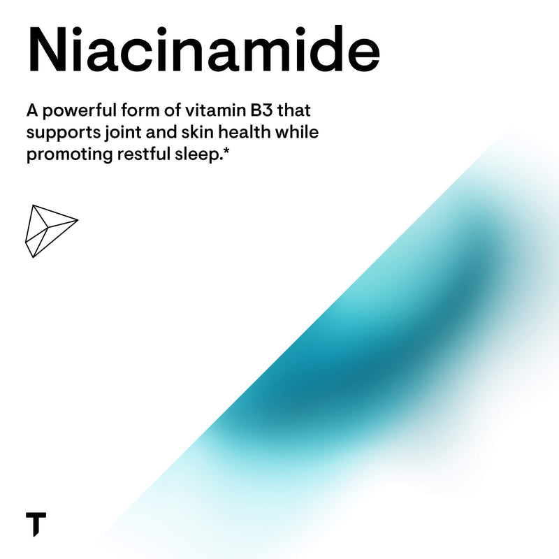THORNE Niacinamide - 500mg Niacin - Non-Flushing Form of Vitamin B3 - Support Joint Health, Skin Health & Restful Sleep - Gluten-Free - 180 Capsules