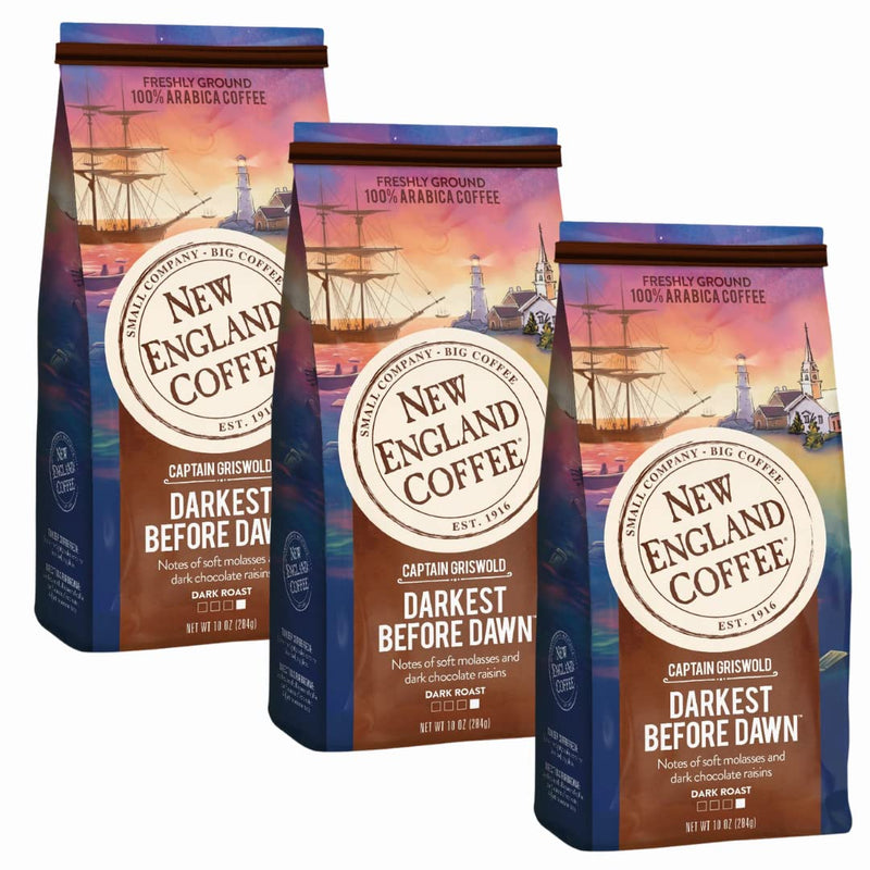 New England Coffee Hazelnut Crème Medium Roast Ground Coffee, 22oz Bag (Pack of 1)