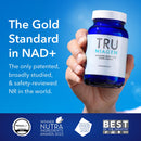 TRU NIAGEN Patented NAD Supplement for Anti Aging and Cell Regeneration, 300mg Niagen, 30 Servings | Supports Cellular Energy, Brain, Muscle | Nicotinamide Riboside (NR) Take 1 Daily | 2 Bottles