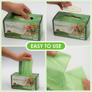 13 Gallon Compostable Trash Bags with Drawstring, Heavy Duty Extra Thick 1 Mil, 49.21 Liter, Tear Resistant and Odorless Kitchen Food Scrap Waste Bag, US BPI and OK Compost Home Certified (30 Count)