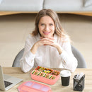 Bento Box Adult Lunch Box, Lunch Containers for Kids Girls Boys with 4 Compartments, Lunchable Food Container with Utensils, Sauce Jar, Muffin Liners, 40 Oz/5 Cup, Microwave & Dishwasher Safe, Navy