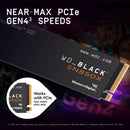 WD_BLACK 1TB SN850X NVMe Internal Gaming Solid State Drive with Heatsink - Works with Playstation 5, Gen4 PCIe, M.2 2280, Up to 7,300 MB/s - WDS100T2XHE