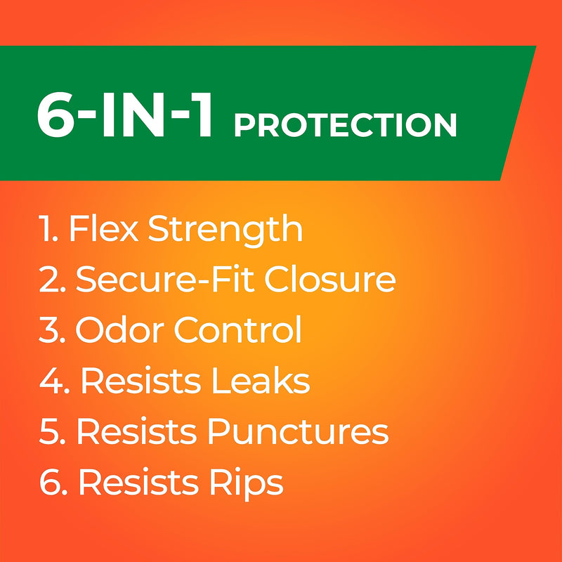 Hefty Ultra Strong 13 Gallon Trash Bags, Tall Kitchen Trash Bags 13 Gallon Size, Drawstring Closure, Continuous Odor Control, White, Clean Burst Scent, 110 Bags