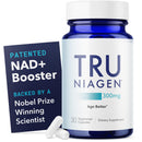 TRU NIAGEN Patented NAD Supplement for Anti Aging and Cell Regeneration, 300mg Niagen, 30 Servings | Supports Cellular Energy, Brain, Muscle | Nicotinamide Riboside (NR) Take 1 Daily | 2 Bottles