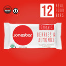JONESBAR (Variety Pack, 12 Count (Pack of 1)), USDA Organic Fruit & Nut Bar, Non-GMO, Kosher, Vegan, Gluten Free, Simple Snack Bar