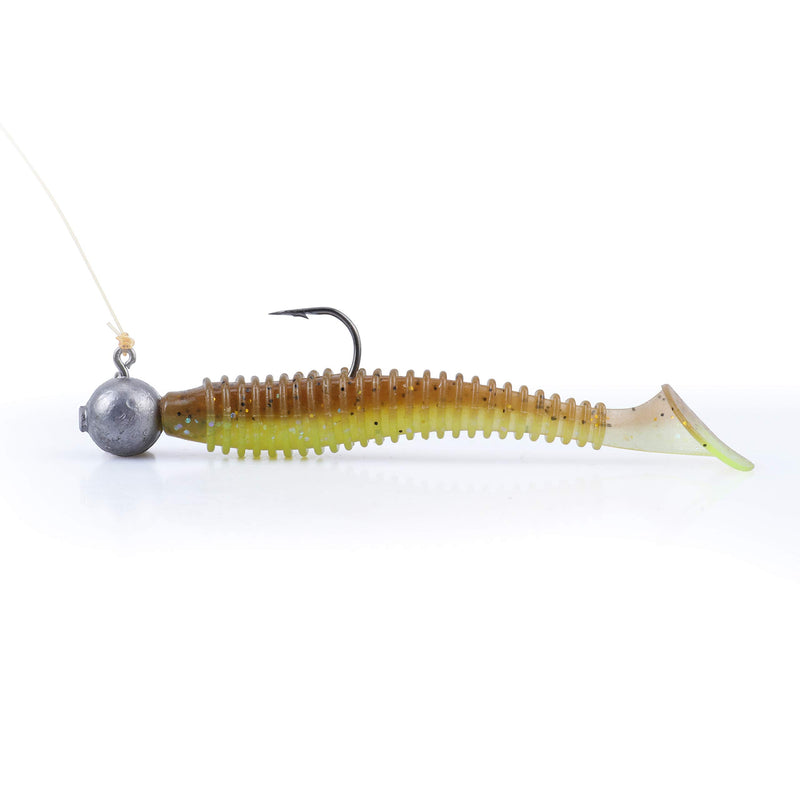 RUNCL Swimbaits Paddle 10/20/30/40PCS, 5/4/3/2 Inchs Paddle Tail, Soft Lure for Trout Crappie Bass, Durable Plastic Bait Swimmer for Saltwater/Freshwater, Fishing Lover's Gift
