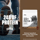 Levels Grass Fed Whey Protein Powder, No Artificials, 24G of Protein, Double Chocolate, 5LB