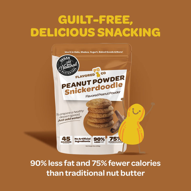 Flavored PB Co. Peanut Butter Powder, Low Carb and Only 45 Calories, All-Natural from US Farms (Mint Chocolate Cookie)