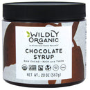Wildly Organic Chocolate Syrup 20 Oz - Organic, Dairy-Free, Fair Trade, Non-GMO, Kosher, Vegan, Premium Rich Chocolate Flavor - Perfect for Ice Cream, Baking, Coffee, Chocolate Milk, Mocha, & Hot Cocoa - 2 Ingredients: Raw Cacao Powder & Raw Agave