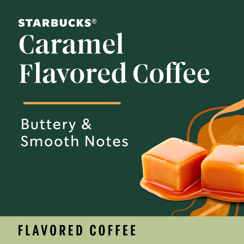 Starbucks K-Cup Coffee Pods—Caramel Flavored Coffee—100% Arabica—1 box (40 pods)