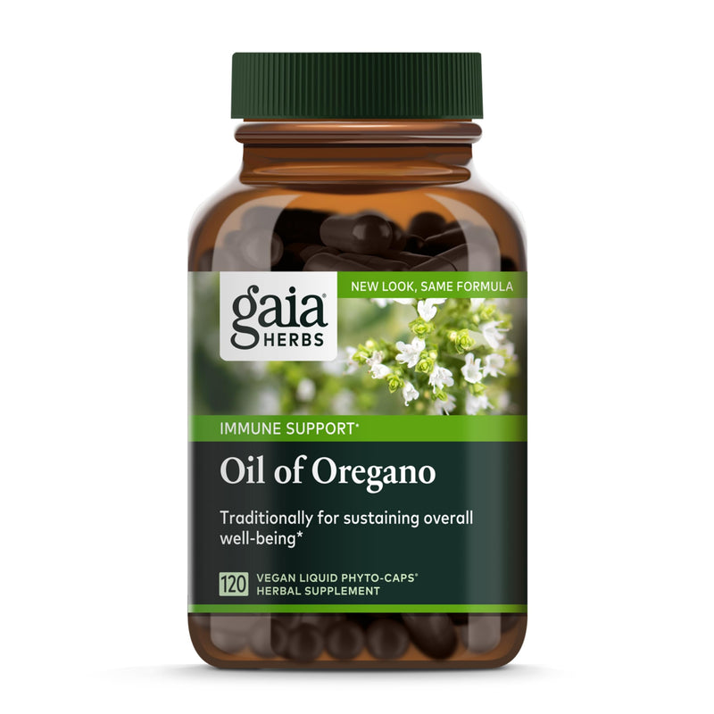 Gaia Herbs, Oil of Oregano, Vegan Liquid Phyto Capsules - Immune and Intestinal Support Supplement for Healthy Digestive Flora, 120-Count (Pack of 1)