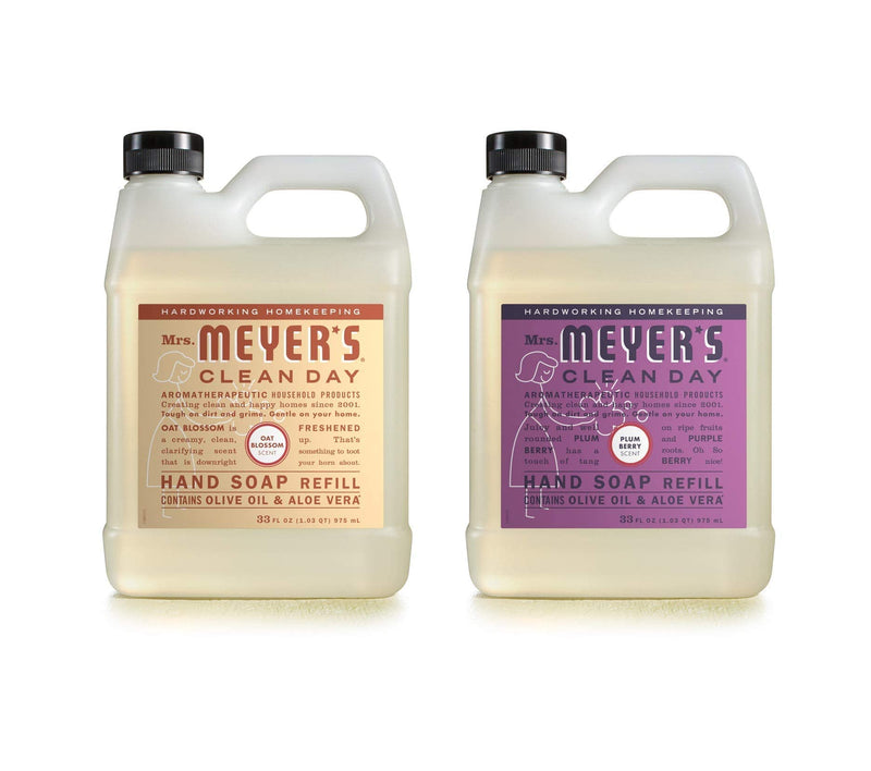 MRS. MEYER'S CLEAN DAY Liquid Hand Soap Refill, Cruelty Free and Biodegradable Formula, Lavender Scent, 33 Fl Oz (Pack of 1)