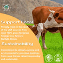 Untamed Organics Handmade Tallow & Honey Skin Balm | 100% Grass-Fed Grass-Finished Tallow + Raw Wild Honey | All Purpose Whole Body & Face Moisturizer For Sensitive Skin, 2 fl. oz. (Unscented)