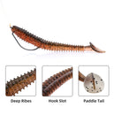 RUNCL Swimbaits Paddle 10/20/30/40PCS, 5/4/3/2 Inchs Paddle Tail, Soft Lure for Trout Crappie Bass, Durable Plastic Bait Swimmer for Saltwater/Freshwater, Fishing Lover's Gift