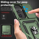 SunStory Compatible with Samsung Galaxy A17 5G Case with HD Screen Protector & Slide Camera Cover & Rotated Ring Kickstand,[Shockproof] Dual Layers Phone Case for Galaxy A17,Red